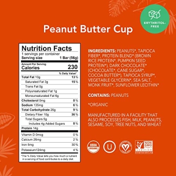 ALOHA Vegan Protein Bars Peanut Butter Cup - 12 Count