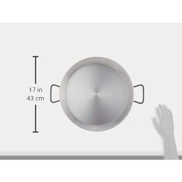 Garcima 16-Inch Paella Pan - Authentic & Durable Cooking Tool