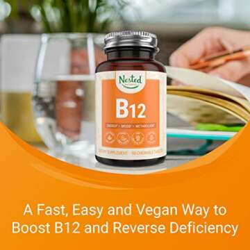 Vegan Vitamin B12 2500mcg for Energy and Metabolism Support