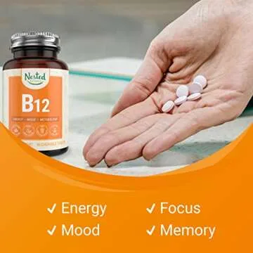 Vegan Vitamin B12 2500mcg for Energy and Metabolism Support