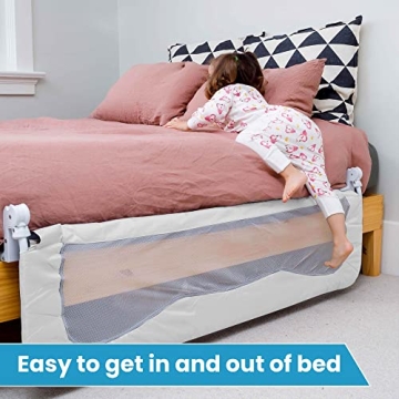 Toddler Bed Safety Rail Guard – Easy Install, Lifetime Warranty