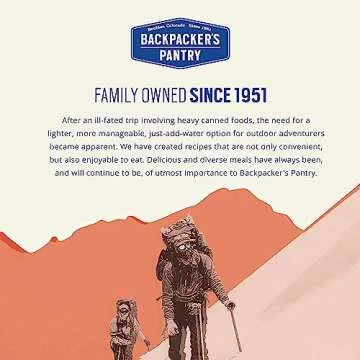 Backpacker's Pantry Granola with Blueberries Almonds & Milk - Freeze Dried Backpacking & Camping Food - Emergency Food - 16 Grams of Protein, Vegetarian - 6 Count