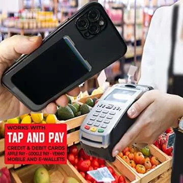 Phone Wallet - Adhesive Card Holder - Cell Phone Pouch - Stick on Lycra Pocket by Gecko - Carry Credit Cards and Cash