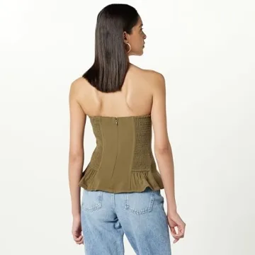 Buy Drop Women's Alejandra Corset Top in Capers Olive