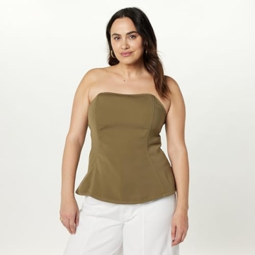 Buy Drop Women's Alejandra Corset Top in Capers Olive