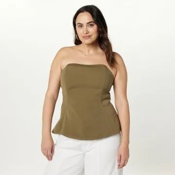 Buy Drop Women's Alejandra Corset Top in Capers Olive