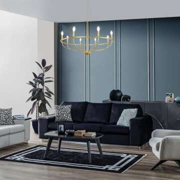 WBinDX 8-Light Gold Chandelier for Home Elegance