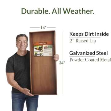 Good Directions Large Boot Tray for Entryway and Garden