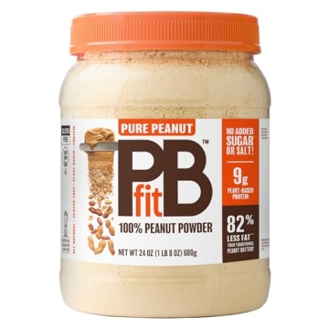 PBfit Pure Peanut Powder - Gluten-Free, Non-GMO Protein Boost, 24 oz