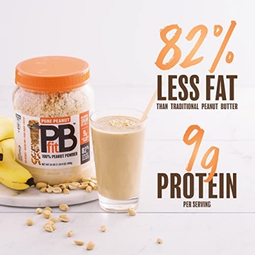 PBfit Pure Peanut Powder - Non-GMO Gluten-Free Protein
