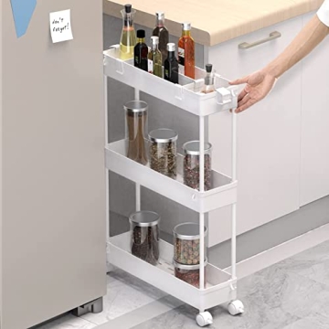SPACELEAD Slim Storage Cart for Compact Spaces and Organization