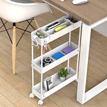 SPACELEAD Slim Storage Cart for Compact Spaces and Organization