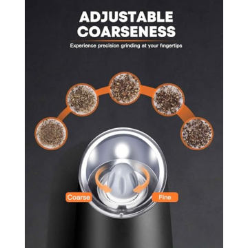 AmuseWit Gravity Electric Salt and Pepper Grinder Set