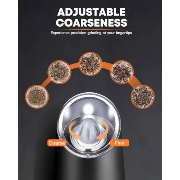 AmuseWit Gravity Electric Salt and Pepper Grinder Set