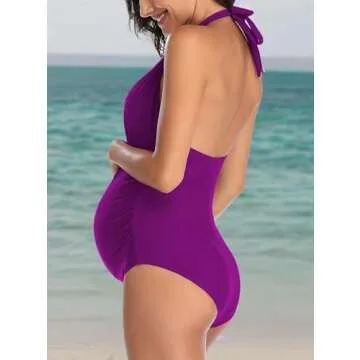 Stylish EastElegant Maternity Swimsuit for Expecting Moms