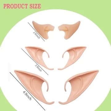 Magical 6 Pair Fairy Pixie Elf Ears for Cosplay
