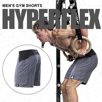 Anthem Athletics Hyperflex 9 Inch Men's Workout Shorts - Zipper Pocket Short for Running, Athletic &...