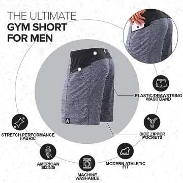 Anthem Hyperflex Men's Workout Shorts for Gym Training