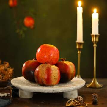 Stylish Threehoney Travertine Fruit Bowl for Home Decor