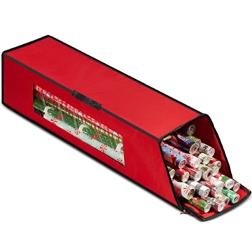 Nakior Christmas Wrapping Paper Storage Container Organizer