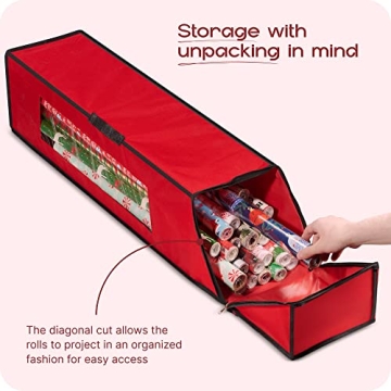Nakior Christmas Wrapping Paper Storage Organizer