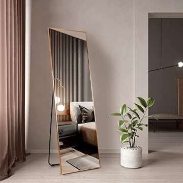 LVSOMT Full Length Mirror - Stylish Floor Standing Design
