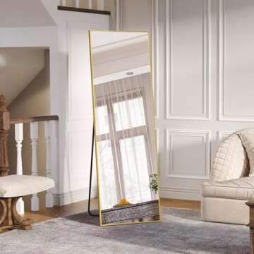 LVSOMT Full Length Mirror - Stylish Floor Standing Design