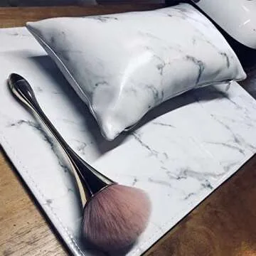 Nail Art Tools & Accessories-Marble Hand Wrist Pillow PU Leather Folding Portable Nail Art Manicure Tool