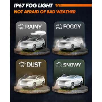 SEALIGHT 9005/9006 Fog Lights Combo - Superior Brightness & Lifespan