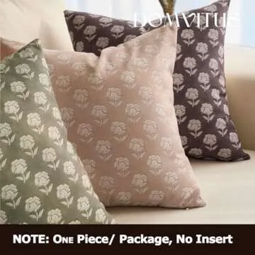 Stylish DOMVITUS Floral Pillow Covers for Home Decor