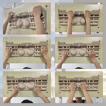 TWO STONES Wooden Hangboard for Climbing Strength Training
