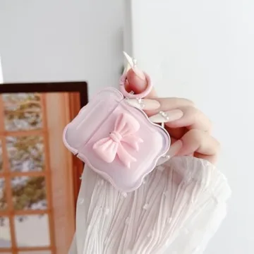 Cute Bow AirPods Case for 1st & 2nd Gen - Stylish Pink Case