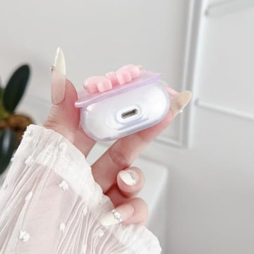Cute Bow AirPods Case for 1st & 2nd Gen - Stylish Pink Case