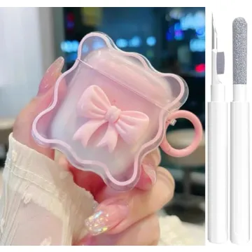 Cute Bow AirPods Case for 1st & 2nd Gen - Stylish Pink Case