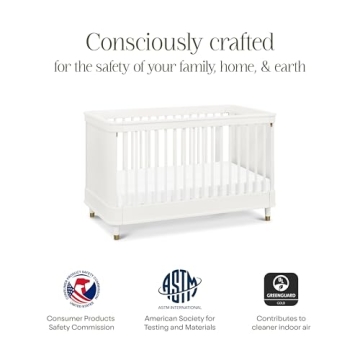 NAMESAKE Tanner Crib 3-in-1 in Warm White - Safe & Modern