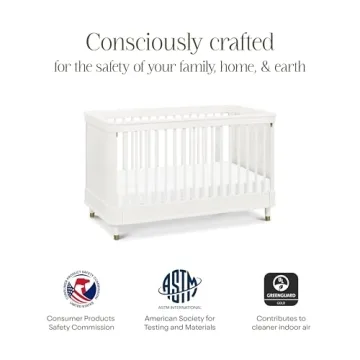 NAMESAKE Tanner Crib 3-in-1 in Warm White - Safe & Modern