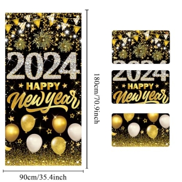 Happy New Year Banner 2024 for Festive Celebrations