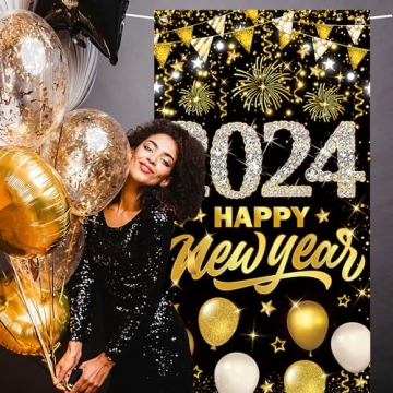 Happy New Year Banner 2024 for Festive Celebrations
