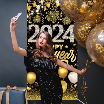 Happy New Year Banner 2024 for Festive Celebrations