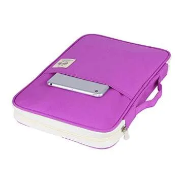 Stylish Document Bag for Professionals and Students - Purple