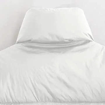 Thaisu Women's Winter Short Vest Lightweight Sleeveless Warm Outerwear Retro Puffer Vest Padded Coat (White, Medium)