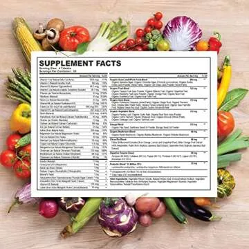 Whole Food Multivitamin for Men - Natural Multi Vitamins, Minerals, Organic Extracts - Vegan Vegetar...