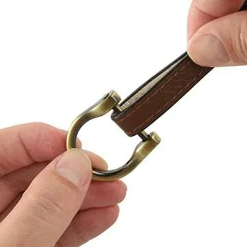 Durable 6 PCS D-Rings for Leather Craft and Keychains