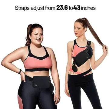 Fanny Pack (2023) Crossbody Bags for Women and Men, Waterproof Cross body Bag with Adjustable Extended Strap, Unisex Everywhere Belt Bag for Travelling, Vacation, Hiking and Running (Black)