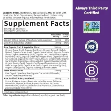 Premium Garden of Life Zinc Supplements for Immune Health