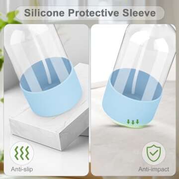 Buy Worldgsb Glass Spray Bottles - 16 oz with Adjustable Nozzles