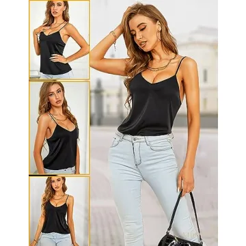 VIDUSSA Satin Cami Top 3 Pack for Women - Stylish Essentials