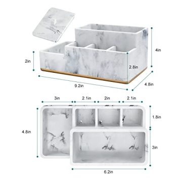 Aimou Bathroom Countertop Organizer – Stylish Toothbrush Holder