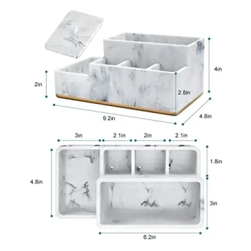 Aimou Bathroom Countertop Organizer – Stylish Toothbrush Holder