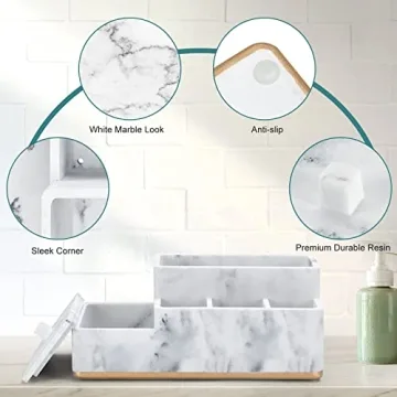 Aimou Bathroom Countertop Organizer – Stylish Toothbrush Holder